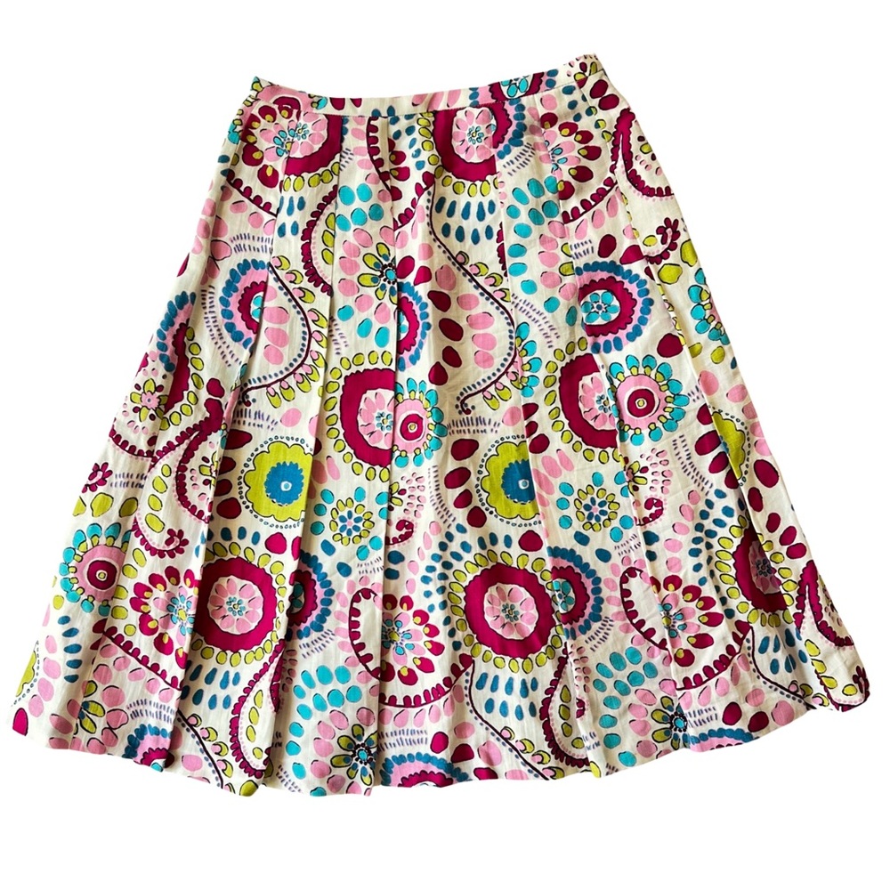Lafayette 148 Skirt, pleated linen blend skirt in fantastic, fun colors!